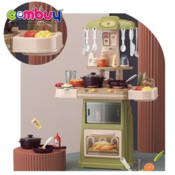 KB063388 KB063389 - Simulation interactive lighting sound cooking kits kids kitchen set toy pretend play